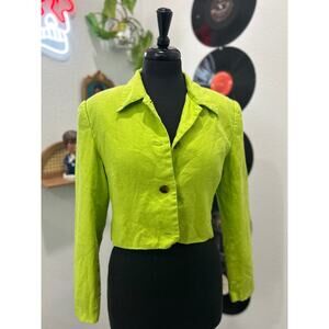 VINTAGE Clifford & Wills Cropped Power Shoulder Jacket - 90s Minimalist Blazer